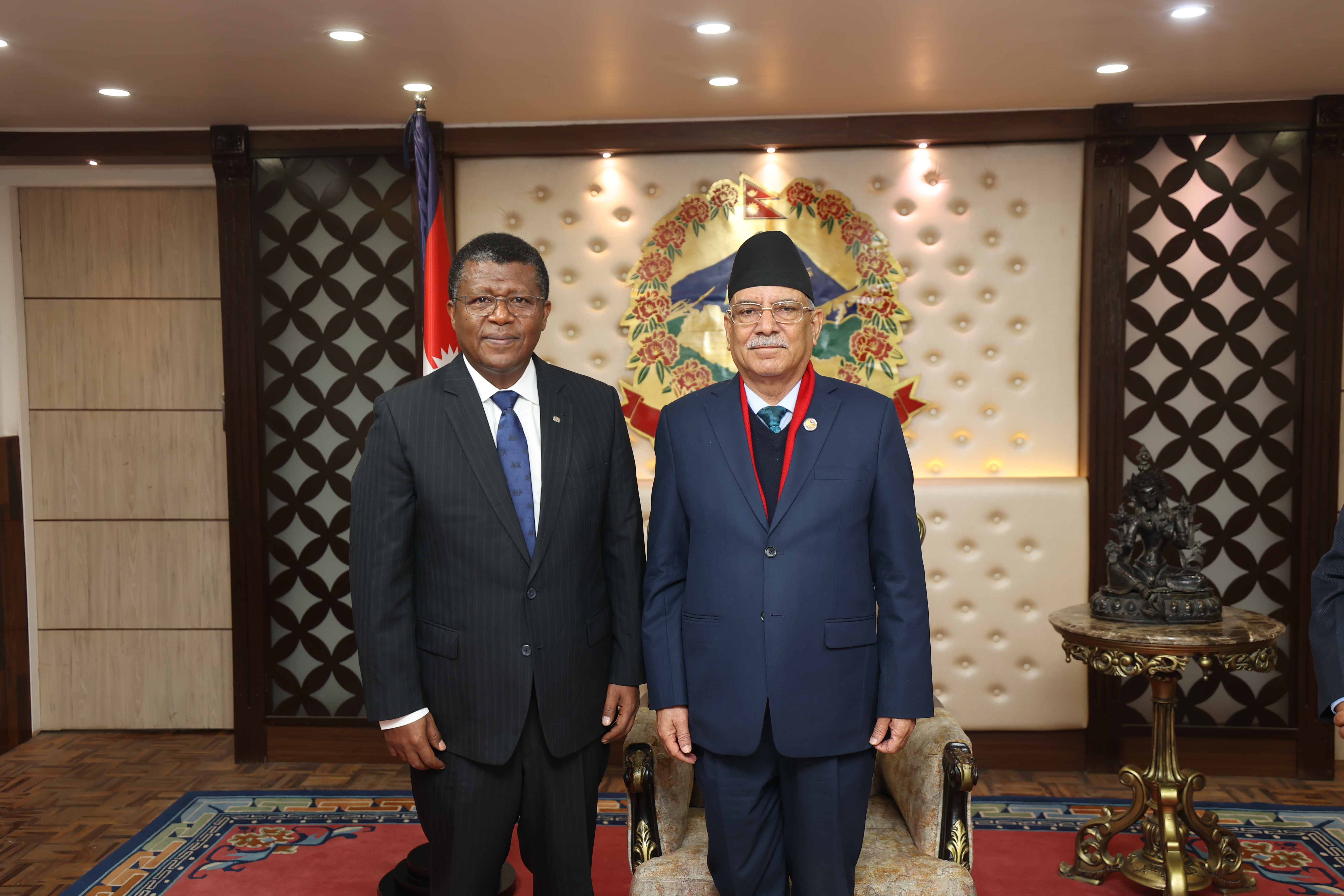 Dr Dereje with PM