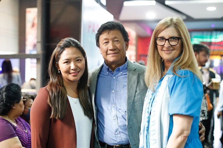 Nancy Svendsen, Ang Dorjee Sherpa, and Dawa Yangzum