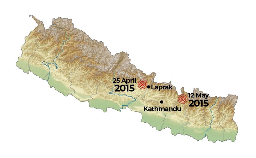 2015 earthquake map NT