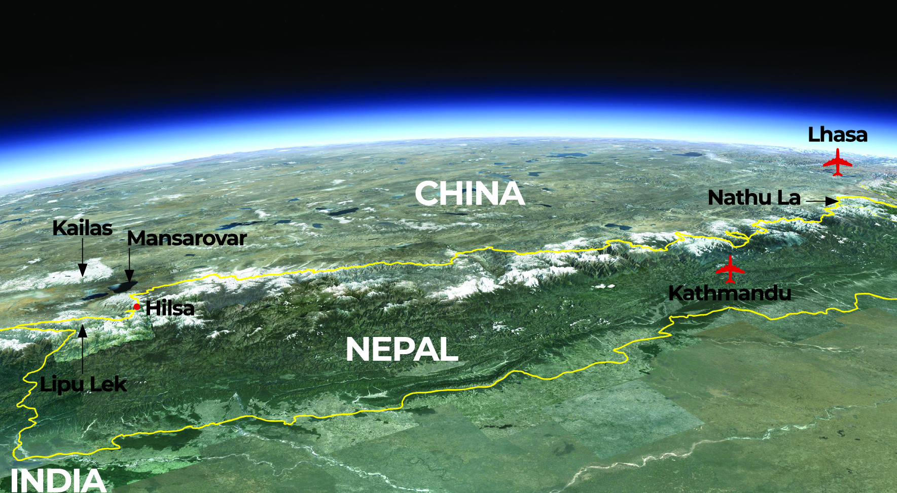 kailas-mansarovar map
