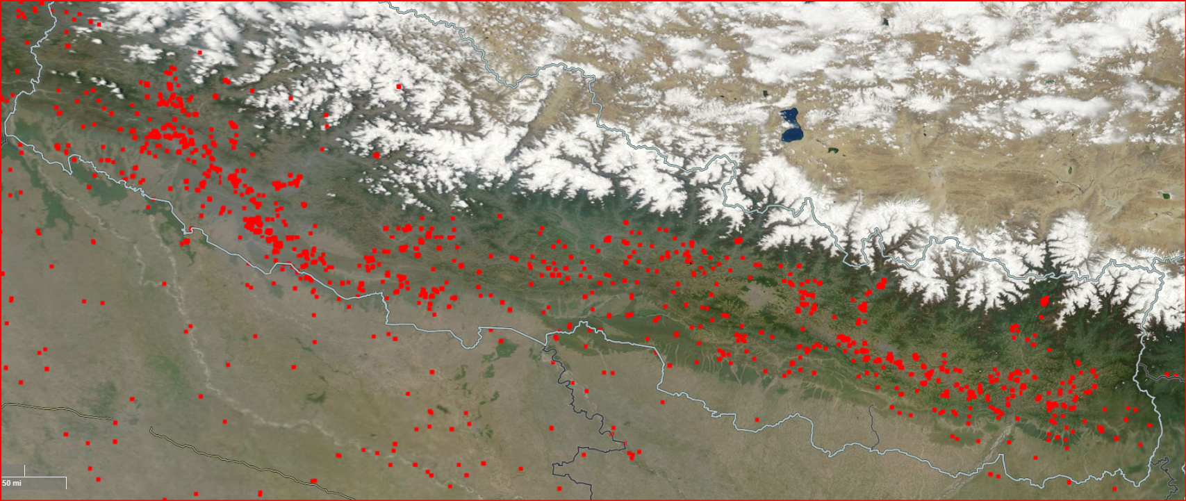 Wildfire map