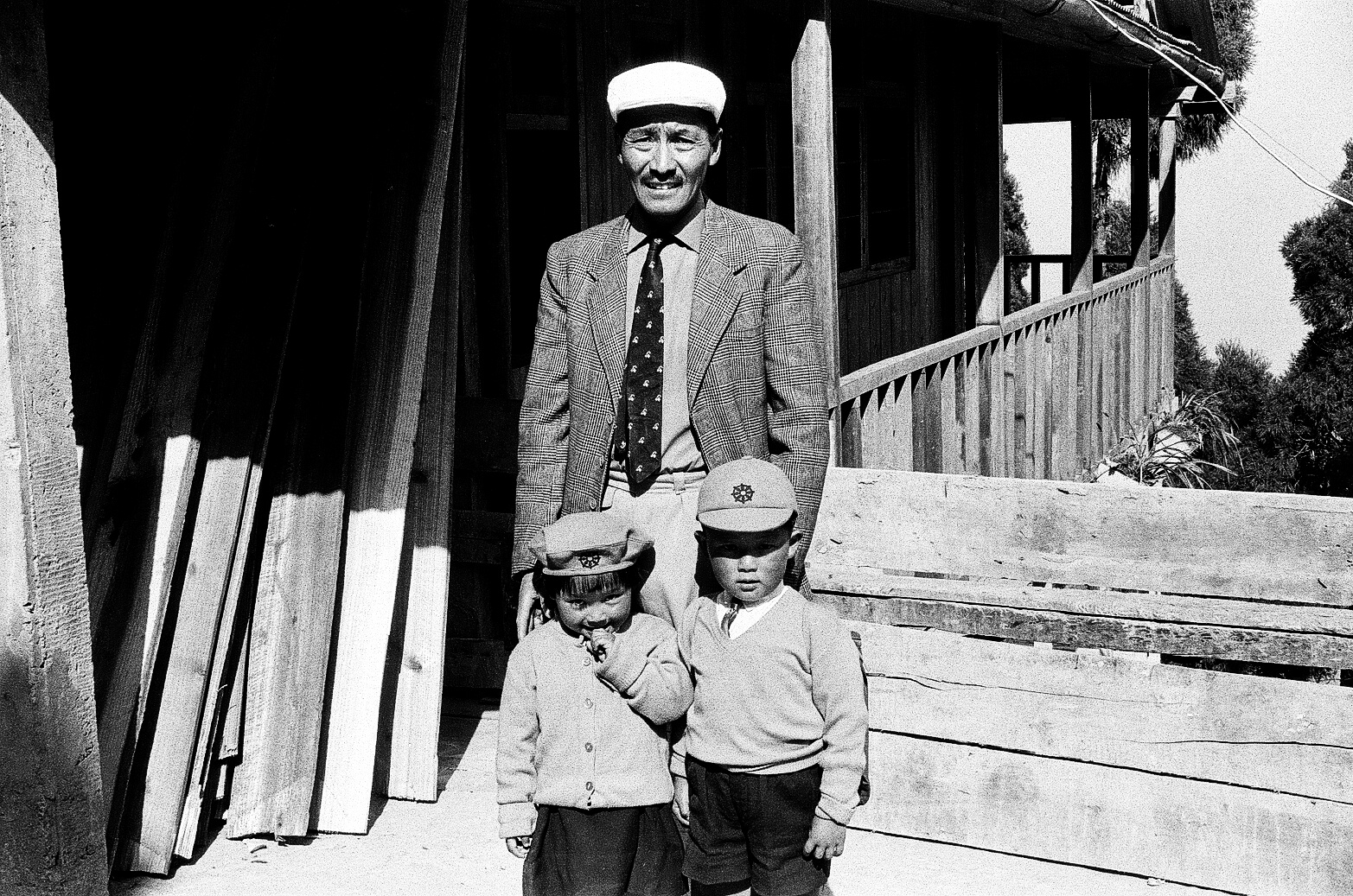 Tenzing Norgay with sons