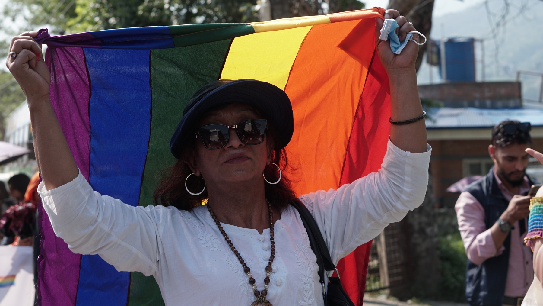 A mother celebrates Pride