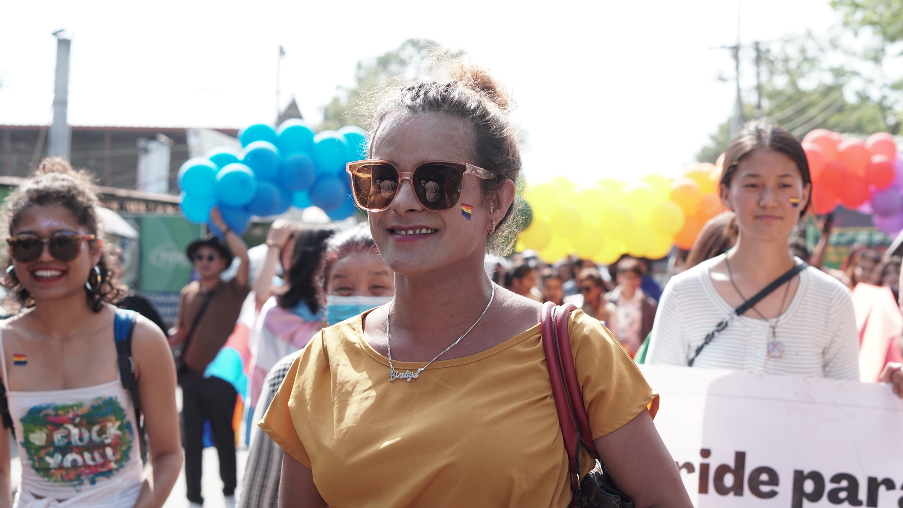 A mother celebrates Pride