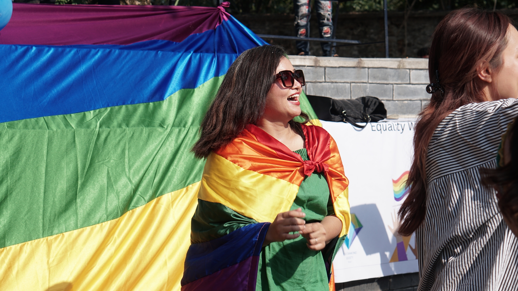 A mother celebrates Pride