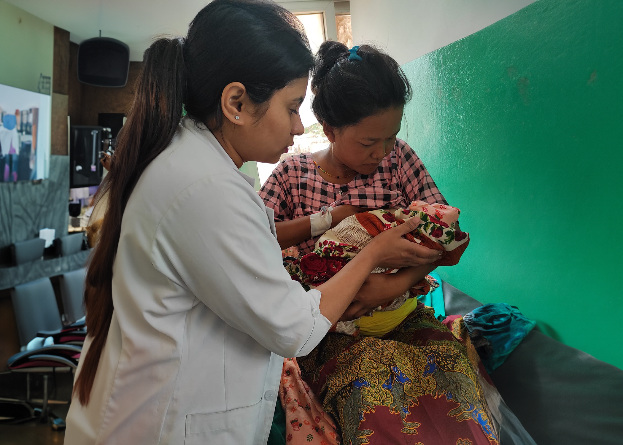 Nurses in rural Nepal