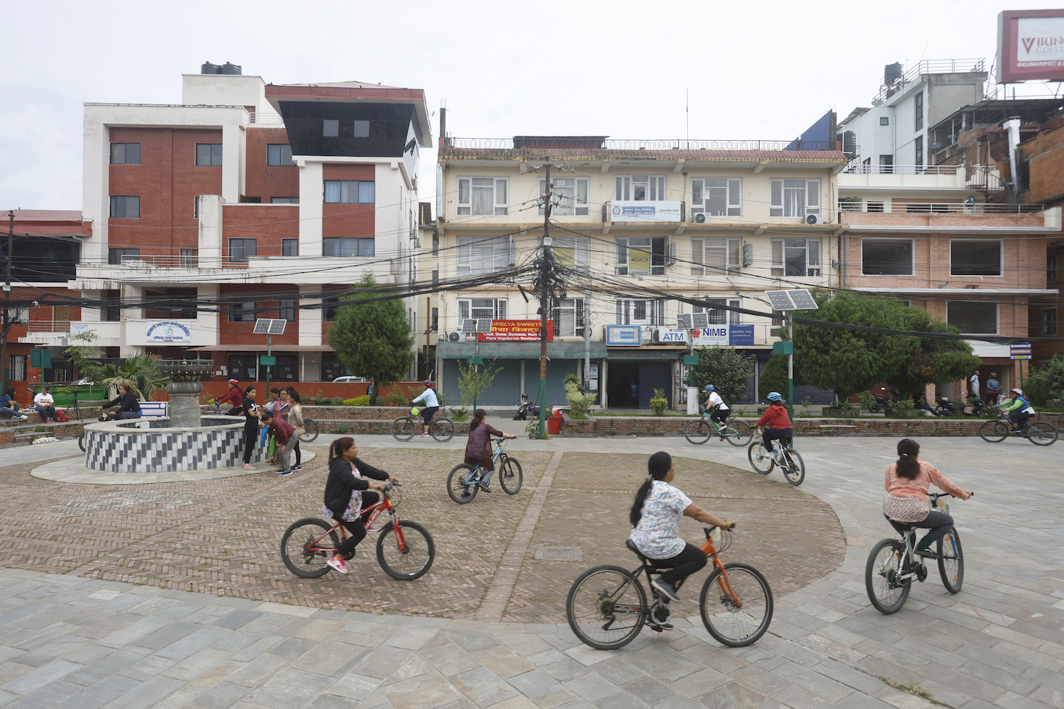 Women cycling