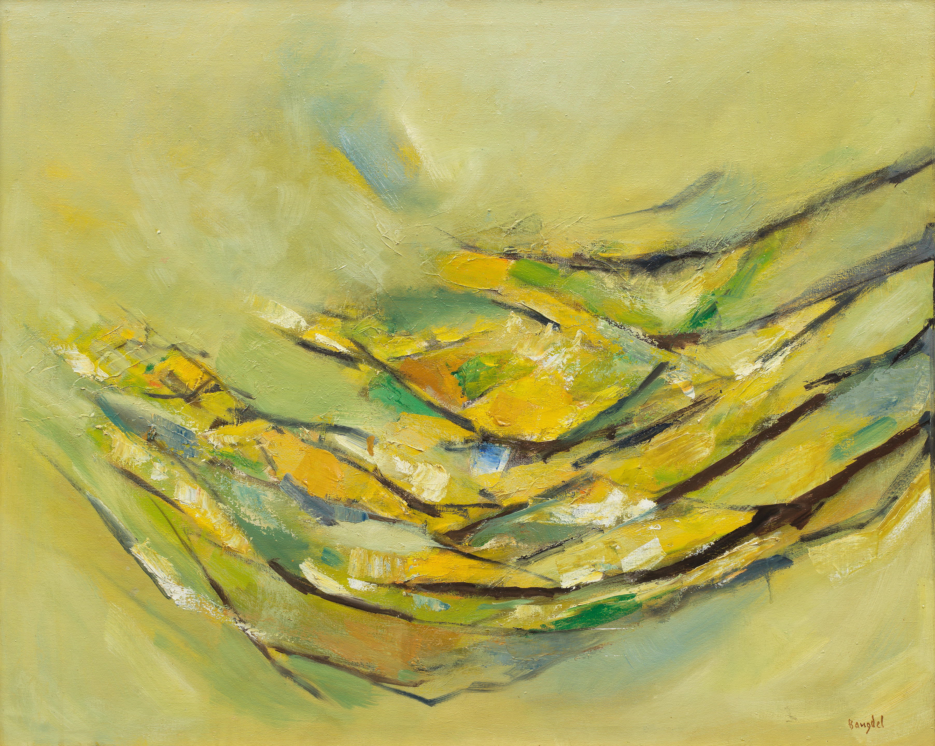 Lain Singh Bangdel paintings
