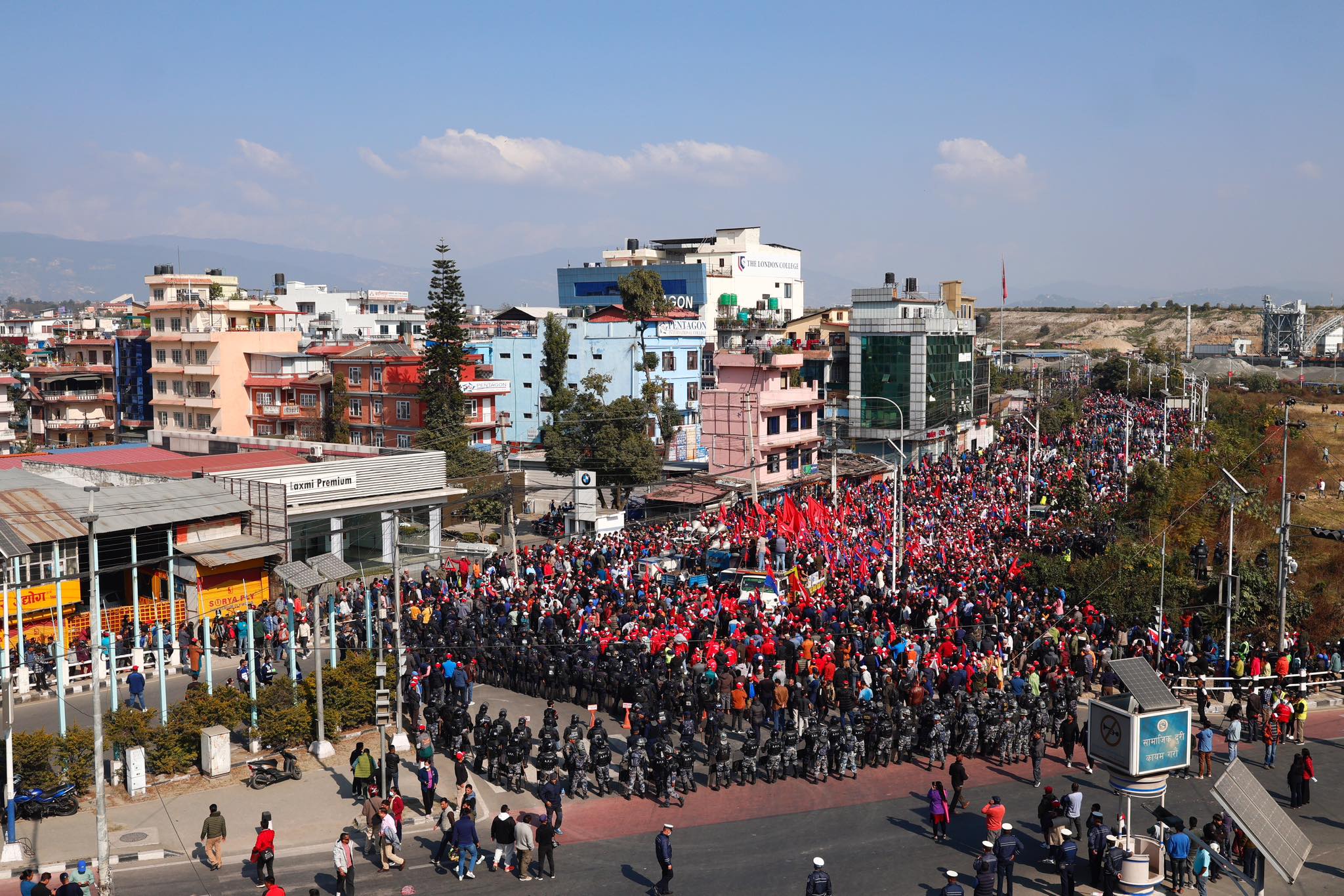 UML protests Tinkune NT
