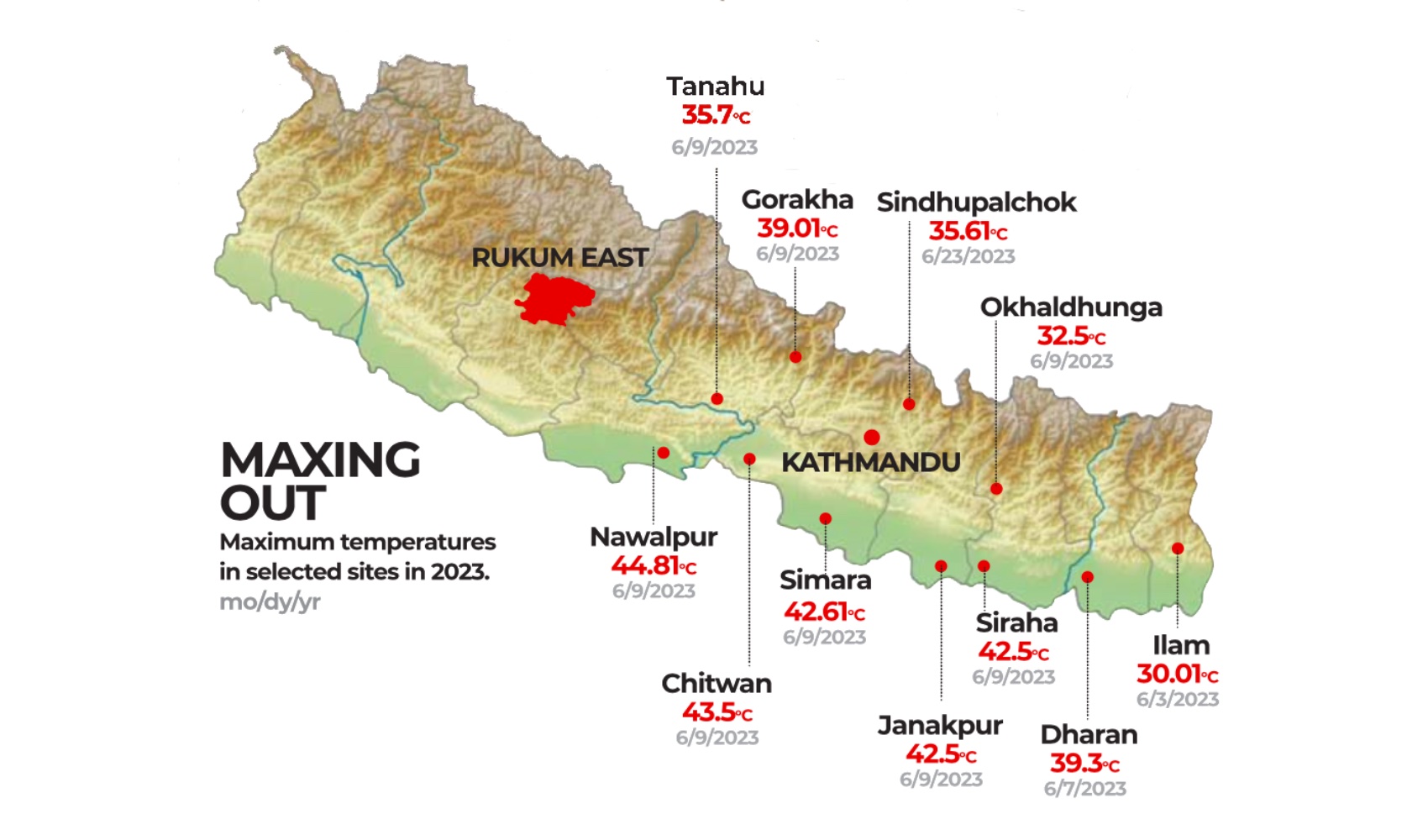 Temperature map NT