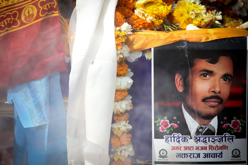 Bhaktaraj Acharya funeral