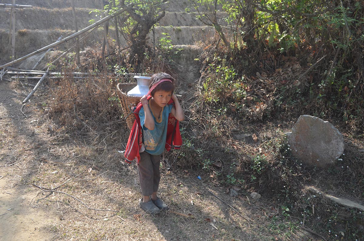 people and mountains are thirsty in eastern Nepal