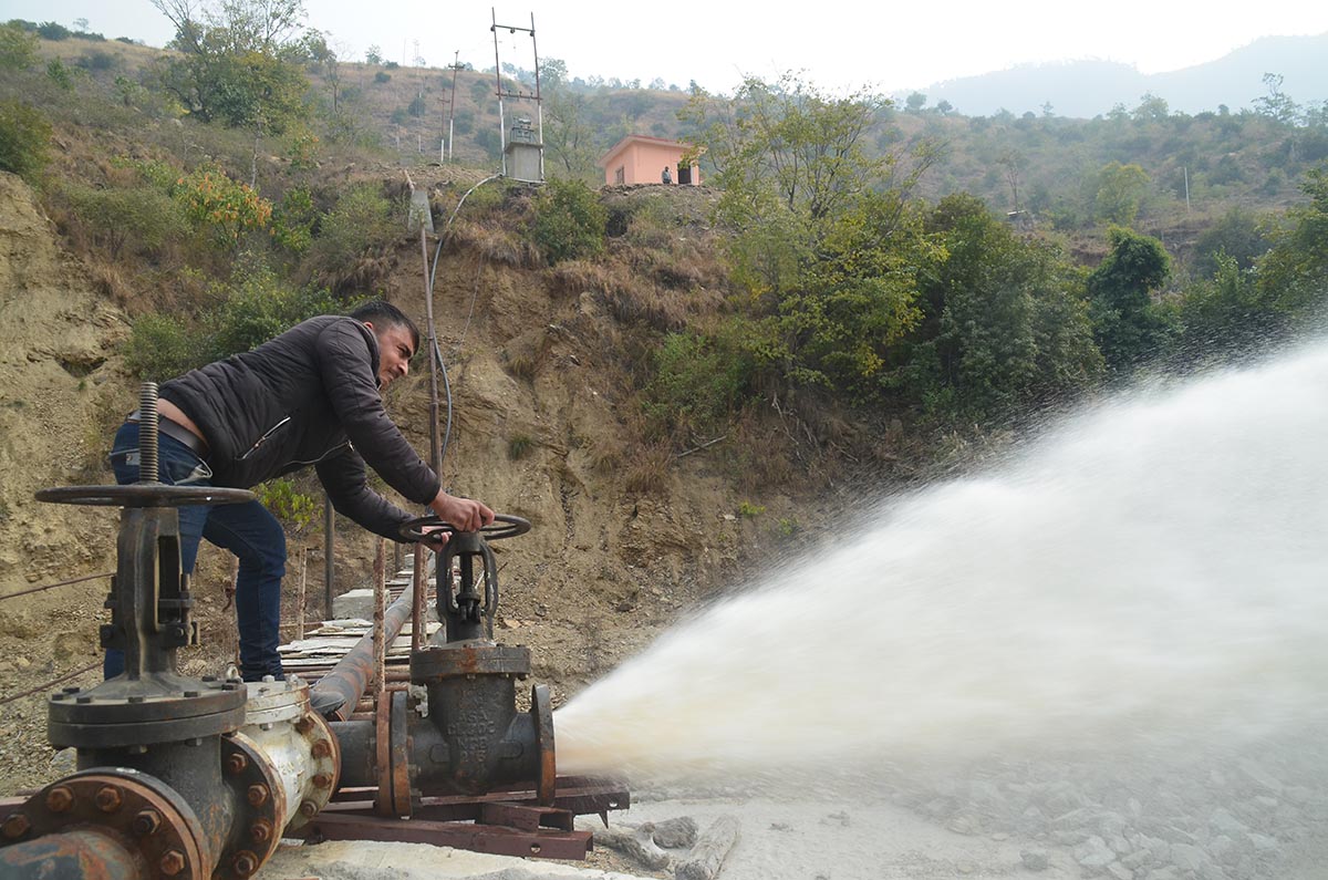 people and mountains are thirsty in eastern Nepal