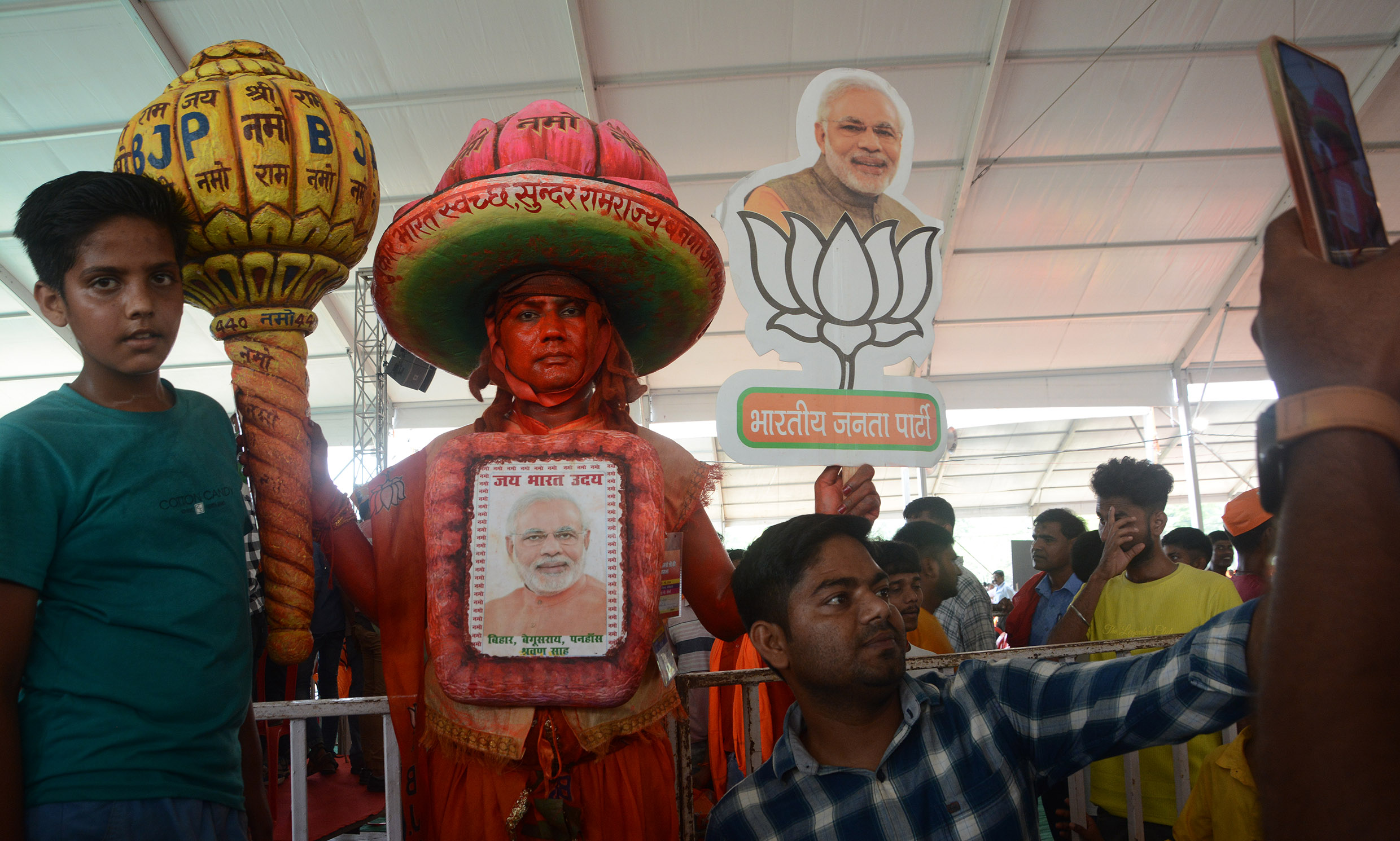 Indian elections Modi rally in Bihar