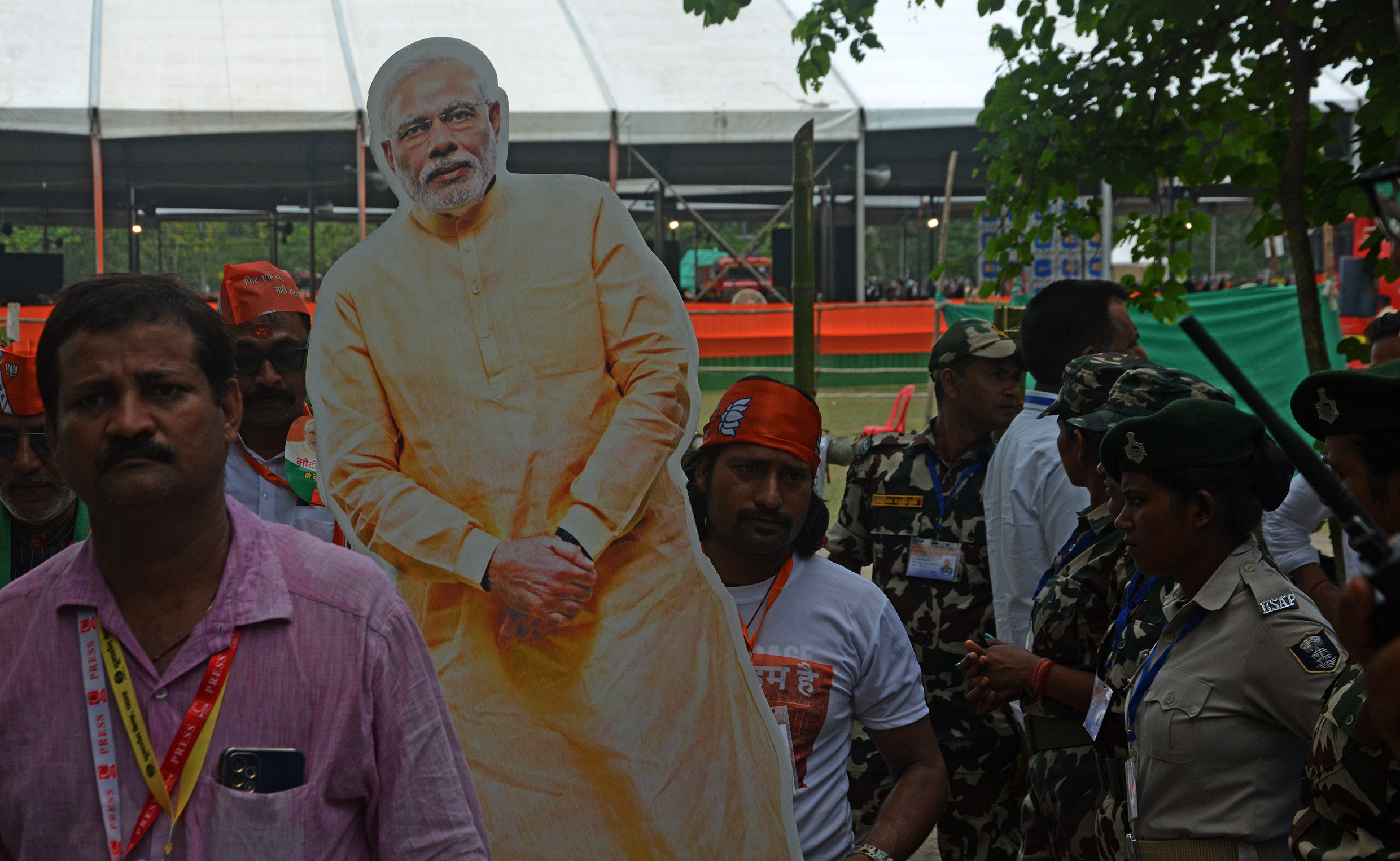 Indian elections Modi rally in Bihar