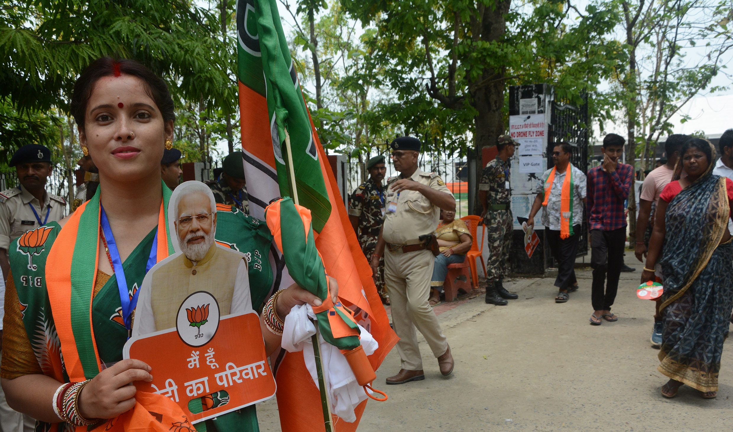 Indian elections Modi rally in Bihar