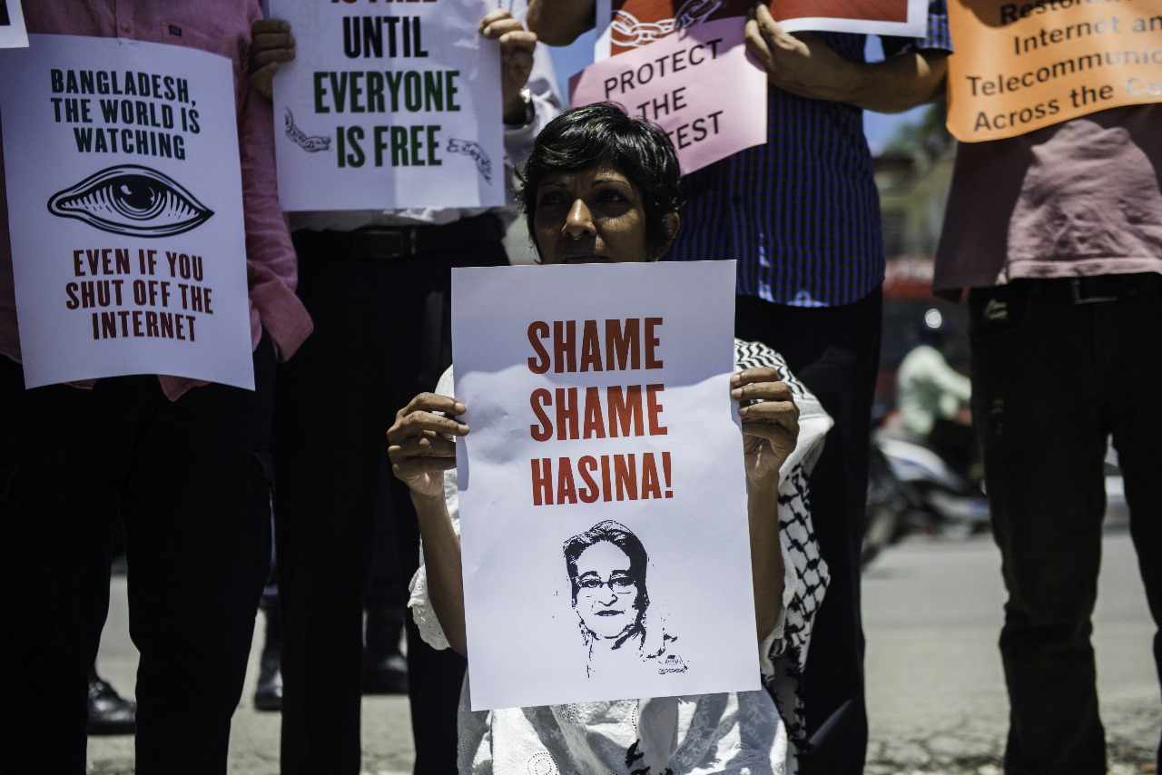 Bangladesh solidarity protests NT