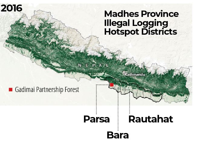 Madhes Province illegal logging districts NT