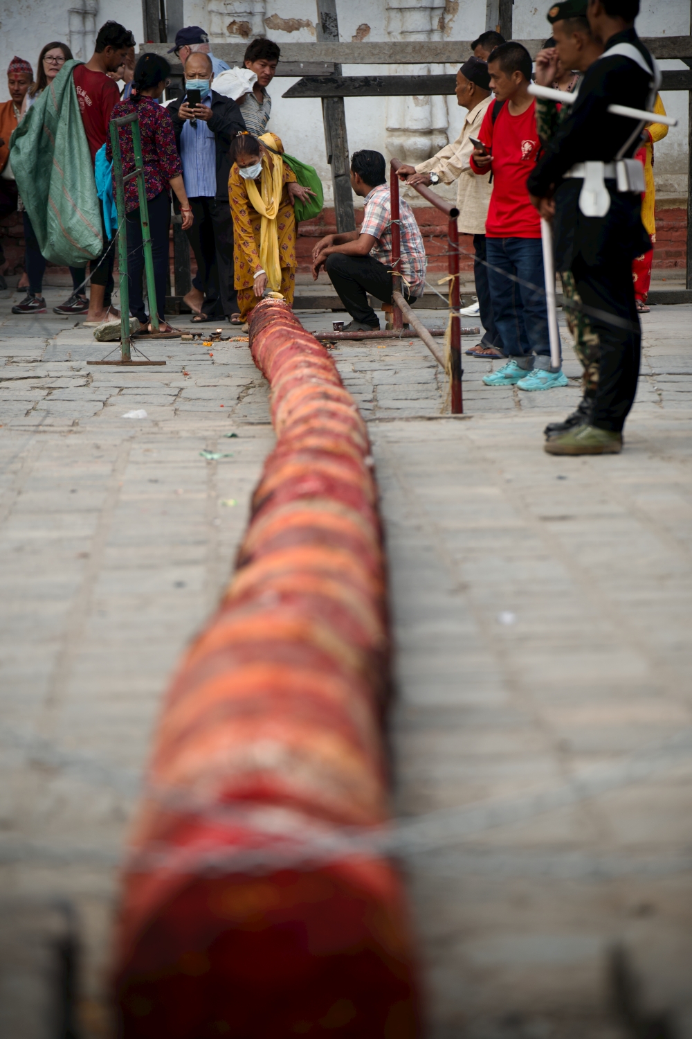 yashim/indradhoj before it is hoisted NT