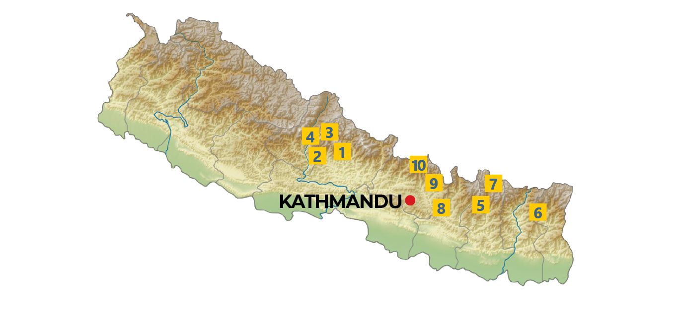 Trekking map NT