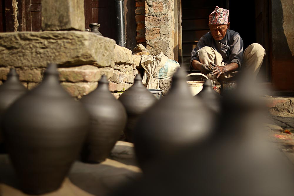 Happy to just potter around in Bhaktapur NT