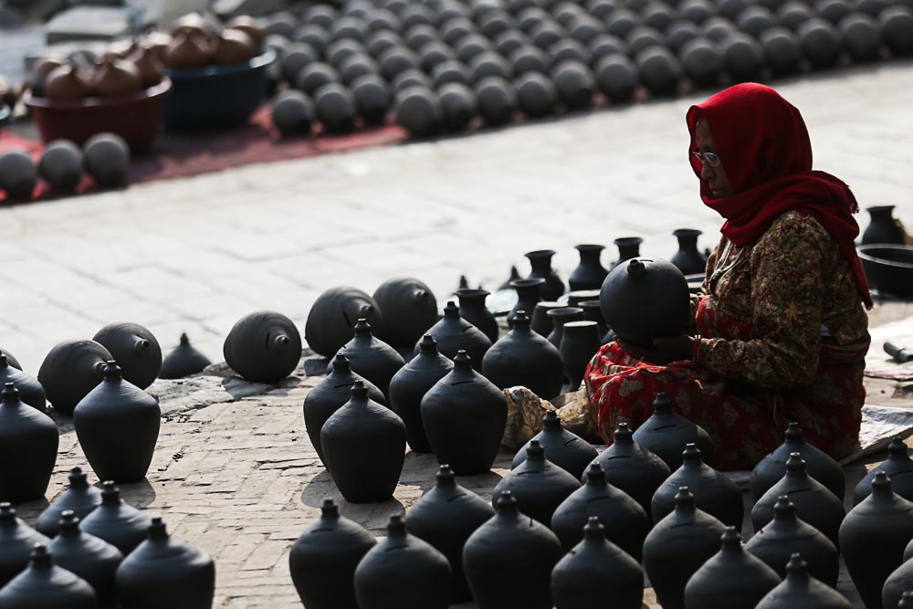 Happy to just potter around in Bhaktapur NT