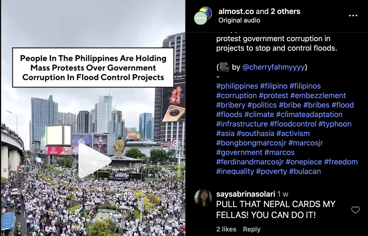 Phillipines youth protests