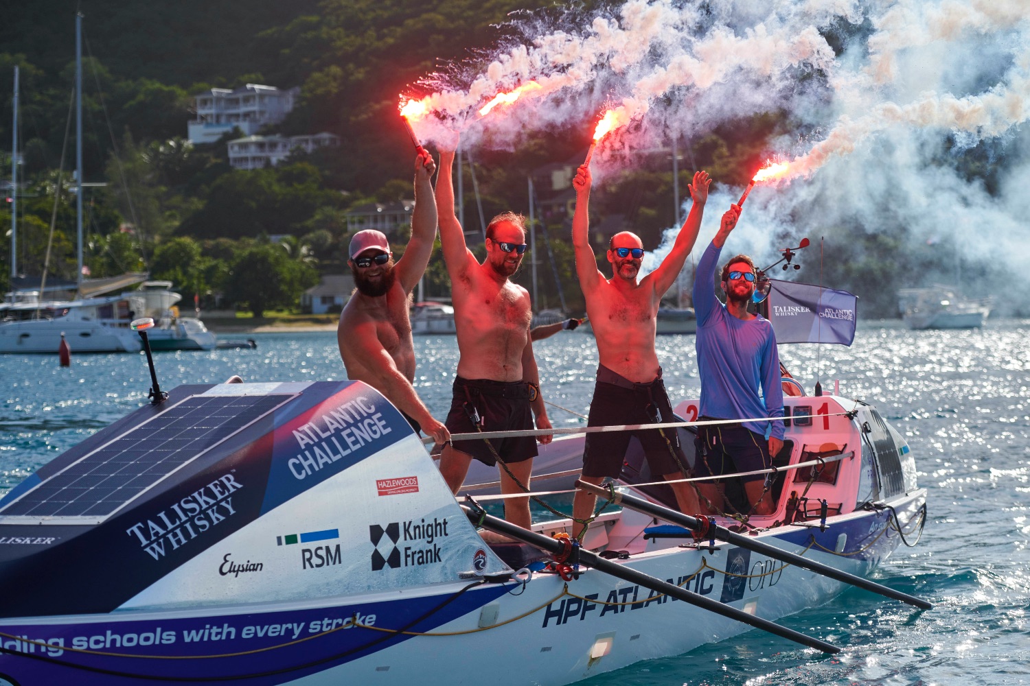 Atlantic charity rowing race