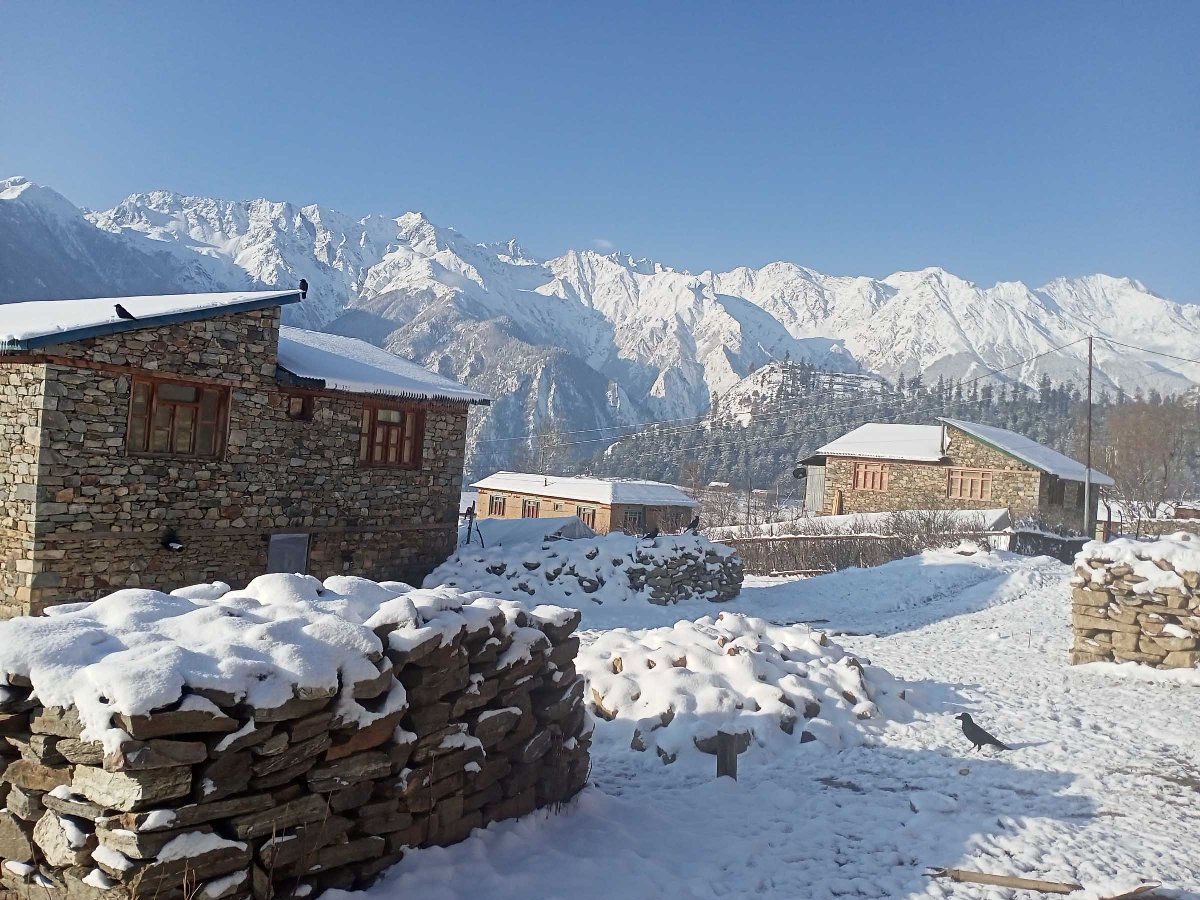 Simikot snowfall