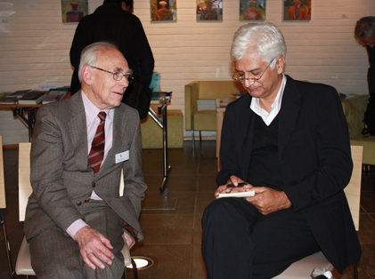 Hoftun in Oslo last week at the launch of his biography. PHOTO: MANOHAR PRADHAN