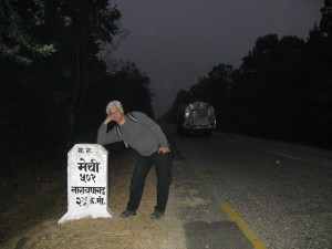 Nearly half-way point near Naryangadh