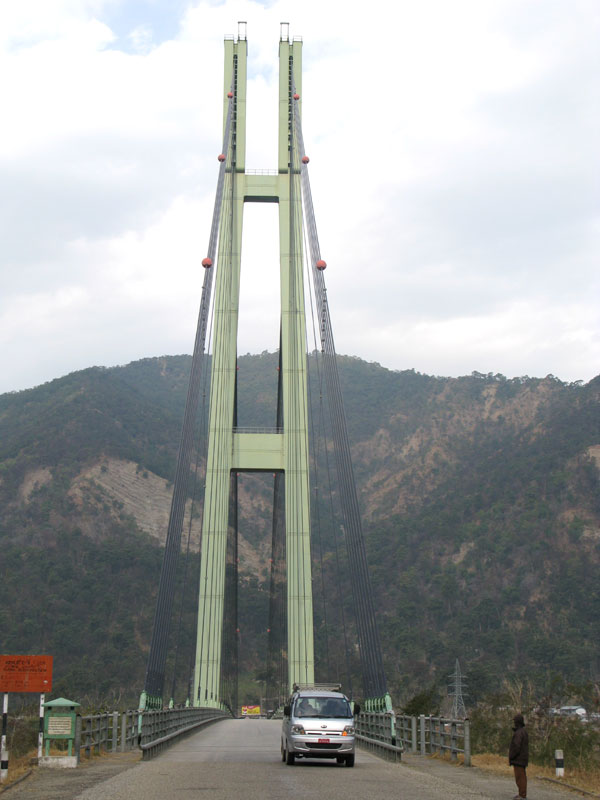 A bridge too far: A state of the art suspension bridge for a stone age highway