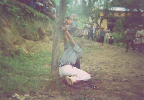 Yubaraj Puri’s photograph of his friend Gyanendra Khadka’s body a day after his murder in Jyamire, Sindhupalchok.