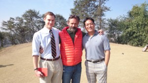 Vijay Lama with director Baltasar Kormakur (center)