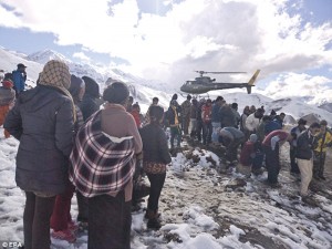 The storm came in October, when locals and trekkers least expected it. Nepal Army helicopters arrived on the morning after to ferry out the survivors of the blizzards and avalanche in Manang