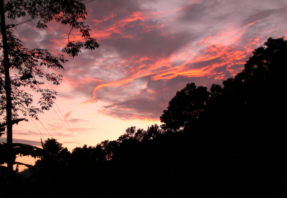 A spectacular view of the sky during a early winter dusk outside Pokhara. PHOTO: INDU NEPAL