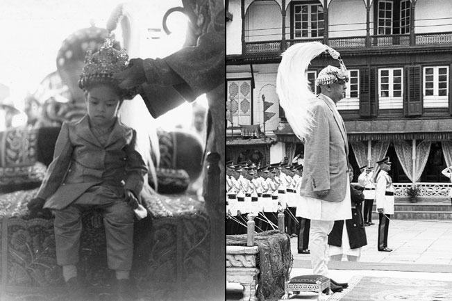 King Gyanendra was crowned the king of Nepal after Dipendra died in a coma. It was second such ceremony for him having once been coferred the crown during the Rana regime. 