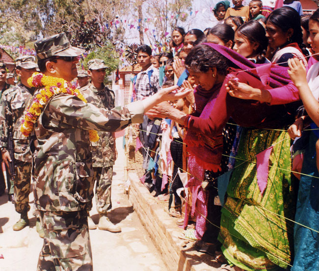 On 1 February 2005, King Gyanendra dissolved parliament and took complete control of the government, blacked out the media and even switched off mobile phones.
