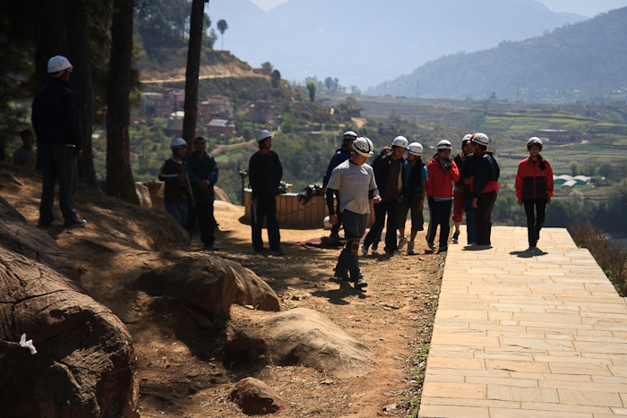ll decked out in safety helmets and headlamps and ready to explore the caves. Safety is of paramount importance to Initiative Outdoor and enforced strictly. 