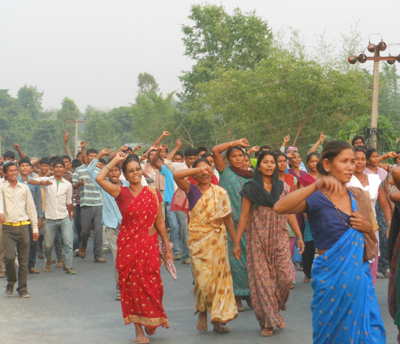 Tharu Community in Attariya demanding that Kailali and Kanchanpur split from the Far West