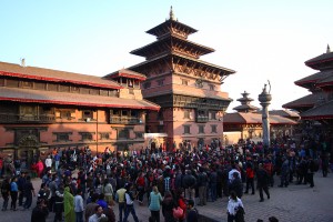 More than 500 people participated in the flash mob.