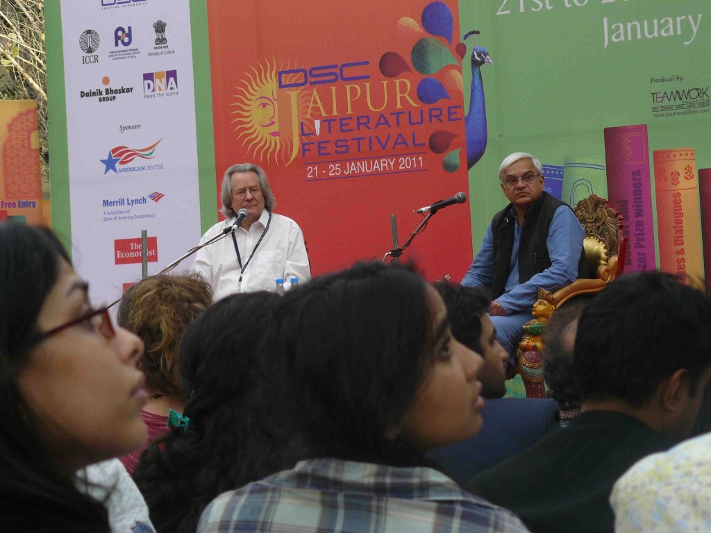 AC Grayling (left) fields a question