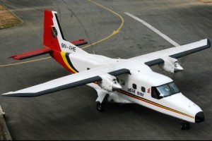  A file photo taken in 2008 at Lukla airport of 'Alpha Hotel', the Agni Air Dornier 228 that crashed on Monday morning.