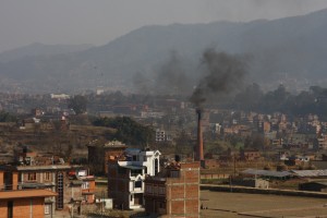 Hazy future: Brick kilns like this one in Bhaktapur emit large amounts of soot in the atmosphere.