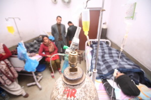 Nanda Prasad and Gangamaya Adhikari are on the 134th day of their fast-unto-death at Bir Hospital