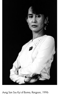 Portrait of Aung San Suu Kyi by Nick Dunlop