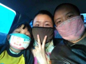 Yang Huibang's family on their journey from Wuhan to Kathmandu through Rasuwa border. 