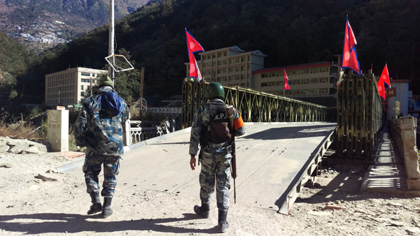 Nepal-China friendship bridge in Tatopani.Seulki Lee.