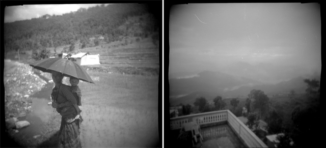 From L-R: Near Aright in Gorkha. Near the epicentre, Gurkha Bazar survived almost unscathed. Like in Chautara and Bidur, local hotels are occupied by earthquake relief workers. 
