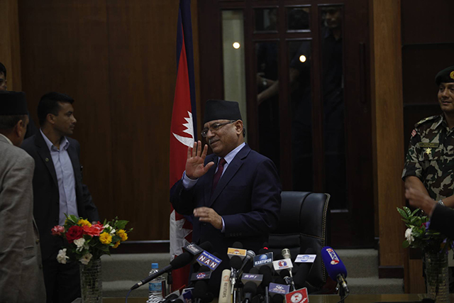 Prime Minister Pushpa Kamal Dahal resigned on Wednesday.